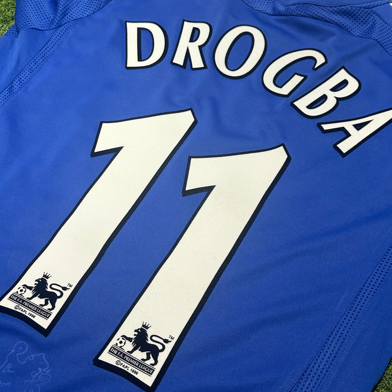 2006-08 Chelsea Home Shirt Drogba 11 [Good] S