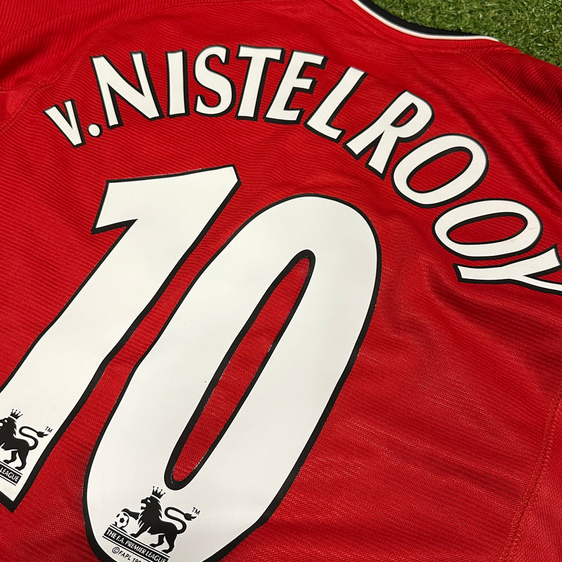 2000-02 Manchester United Home Shirt Van Nistelrooy 10 [Excellent] M