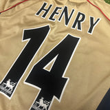 2000-01 Arsenal Away Shirt Henry 14 [Excellent] M
