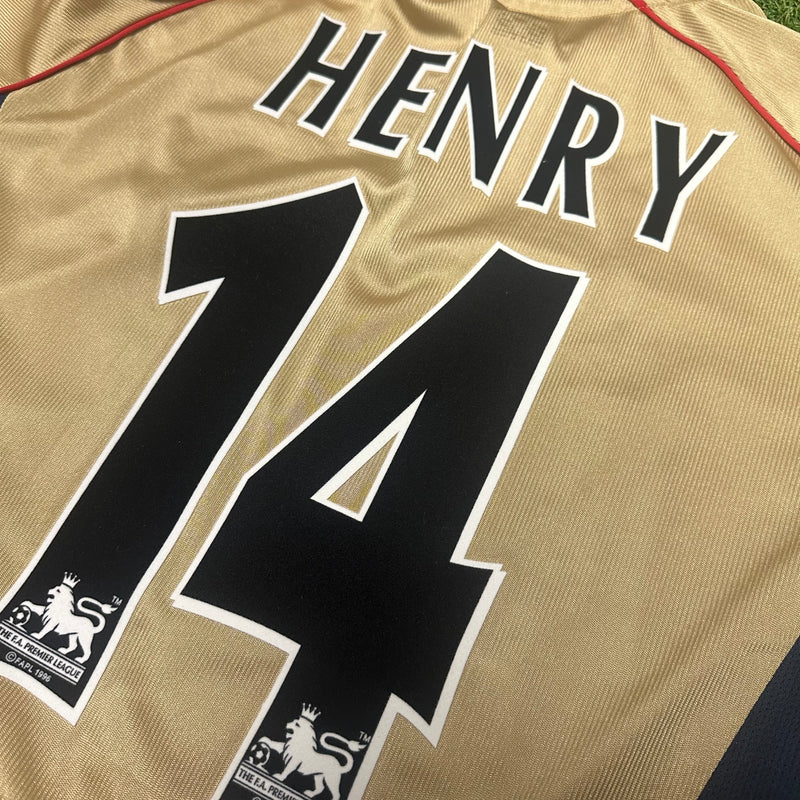 2000-01 Arsenal Away Shirt Henry 14 [Excellent] M