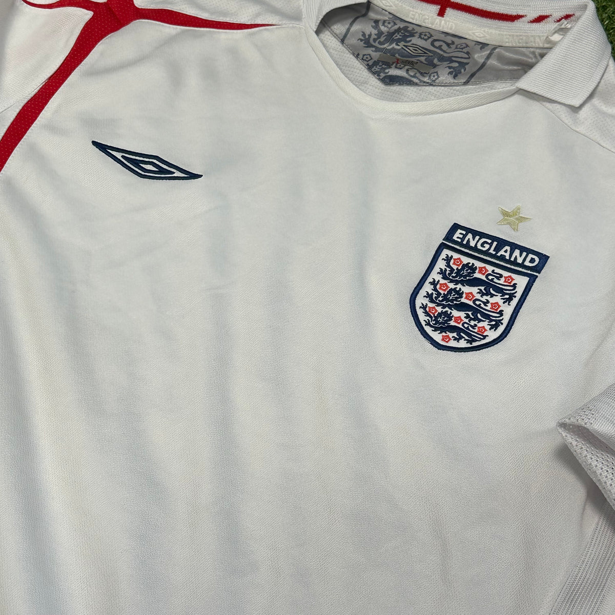 2005-07 England Home Shirt [Good] — Looking after your England Home jersey | The Vault