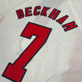 1997-99 England Home Shirt Beckham 7 [Perfect] M