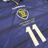 1998 Scotland Home Shirt, World Cup Collins 11 [Excellent] L