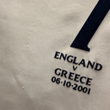 2001 England Home Shirt Beckham 7 v Greece [Good]