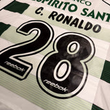 2002-03 Sporting Lisbon Home Shirt Ronaldo 28 Rookie [Excellent]