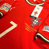 2025 Portugal Authentic Home Shirt Ronaldo 7 Nations League Final [New] M