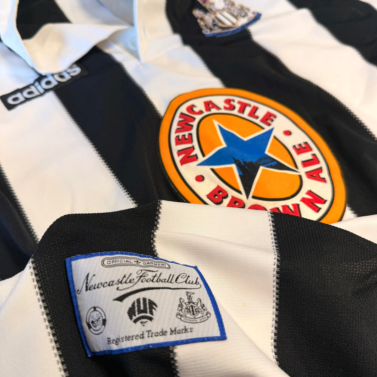 1995-97 Newcastle United Home Shirt Adidas [New] XL — Looking after your new Newcastle United football shirt | The Vault