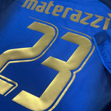 2006 Italy Home Shirt Marco Materazzi 23, World Cup Winners [Excellent]