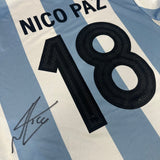 Nico Paz Signed Argentina Shirt 2025-26 Anniversary Home [18]