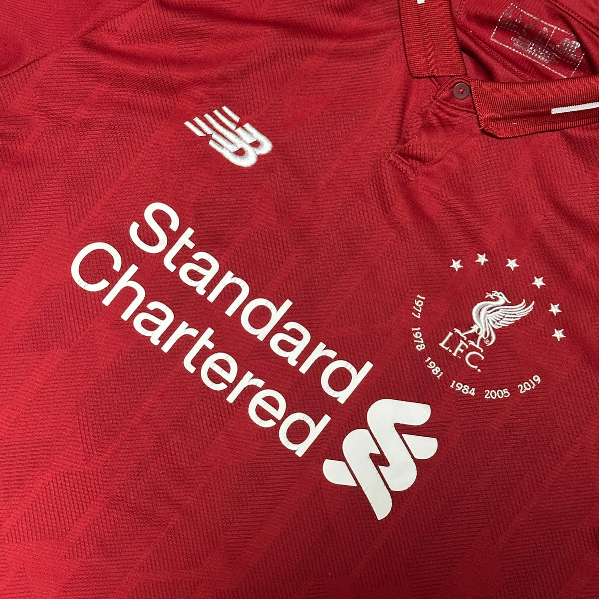 2018-19 Liverpool Home Shirt CL Winners Edition 6 [Good] L — Looking after your Liverpool Home jersey | The Vault