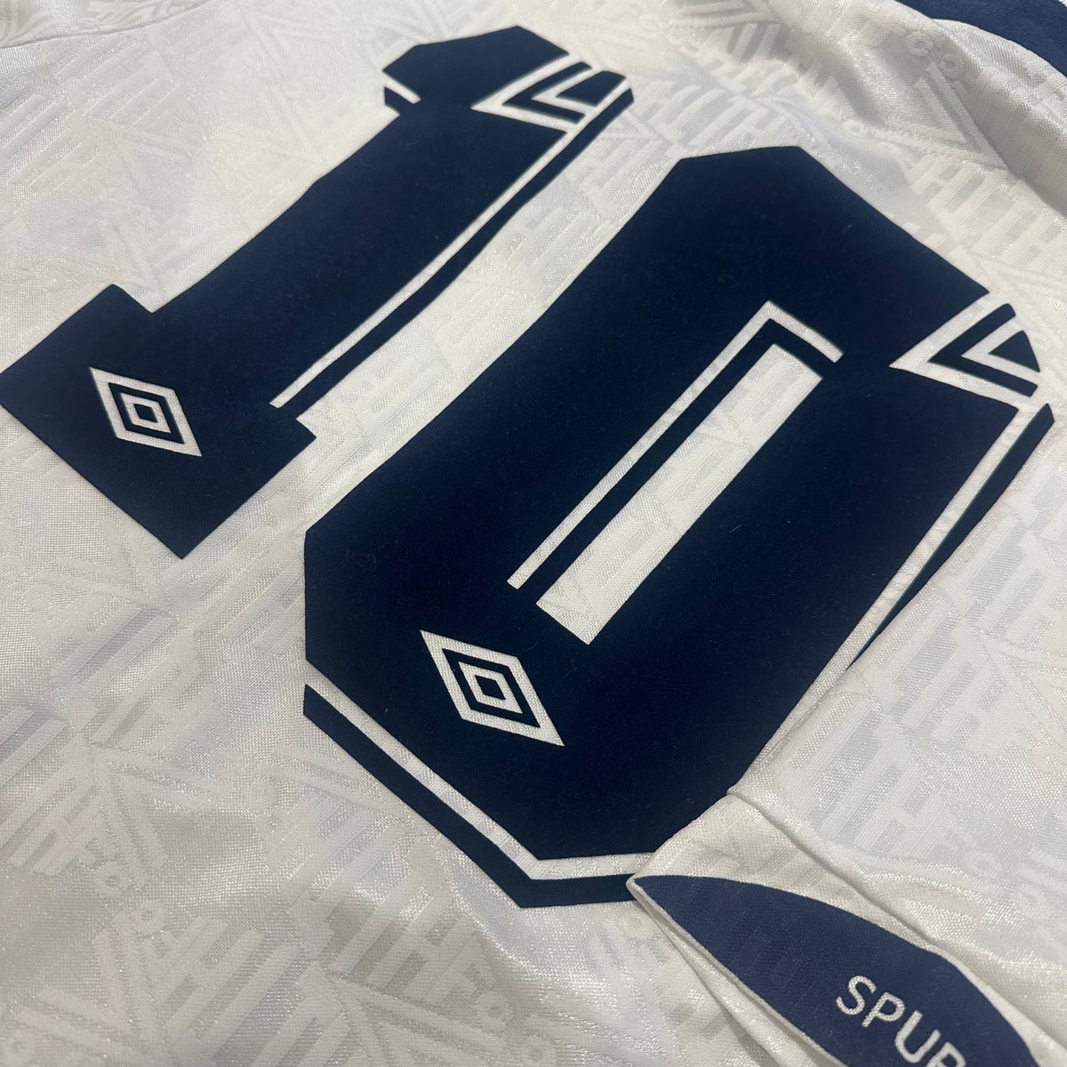 1991-93 Tottenham Hotspur Home Shirt 10 Umbro [Excellent] M — Looking after your Tottenham Hotspur Home jersey | The Vault