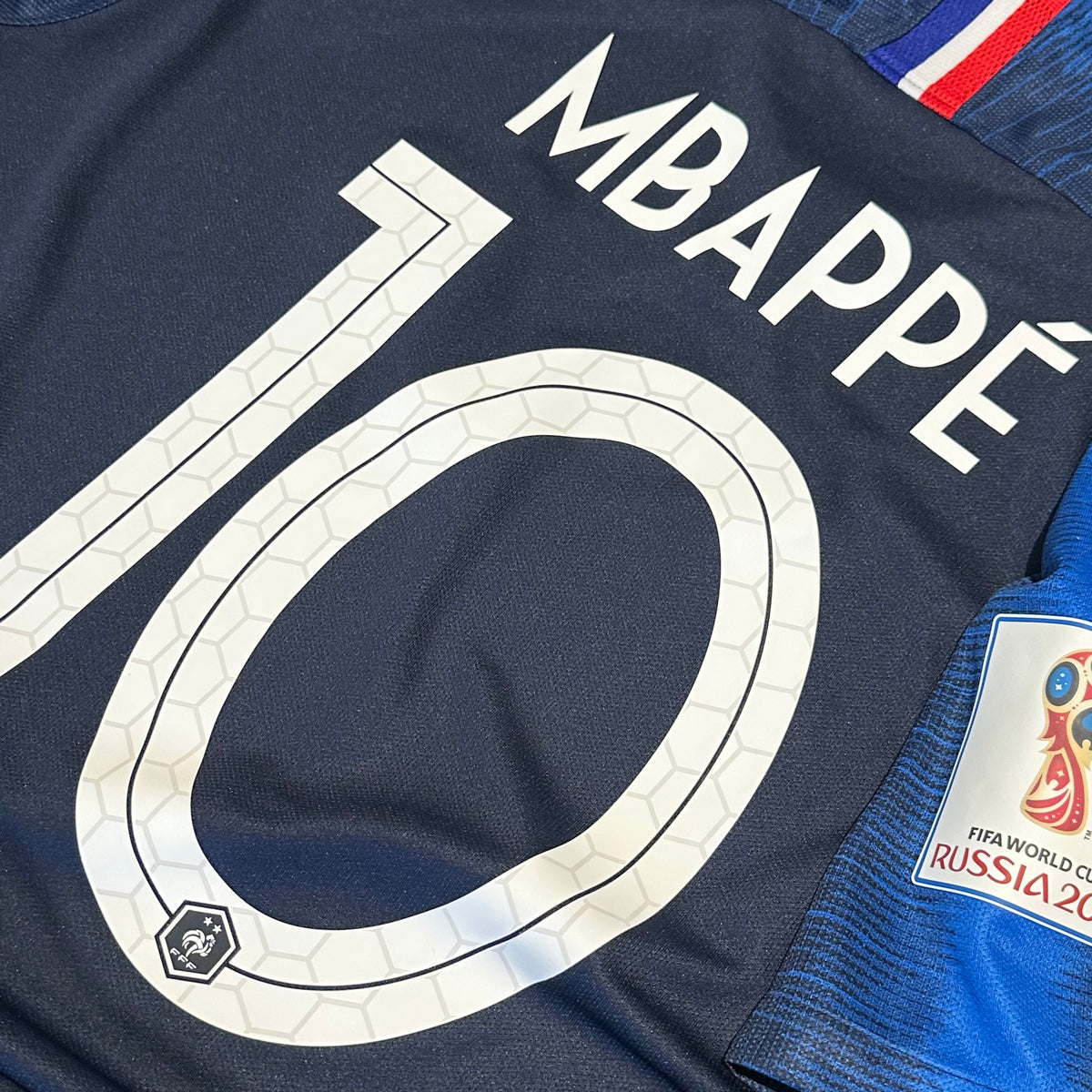 2018 France Home Shirt Mbappe 10 World Cup Final v Croatia [Perfect] L — Looking after your France Home jersey | The Vault