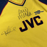 Tony Adams & Paul Merson Signed Arsenal Shirt 1988-91 Away