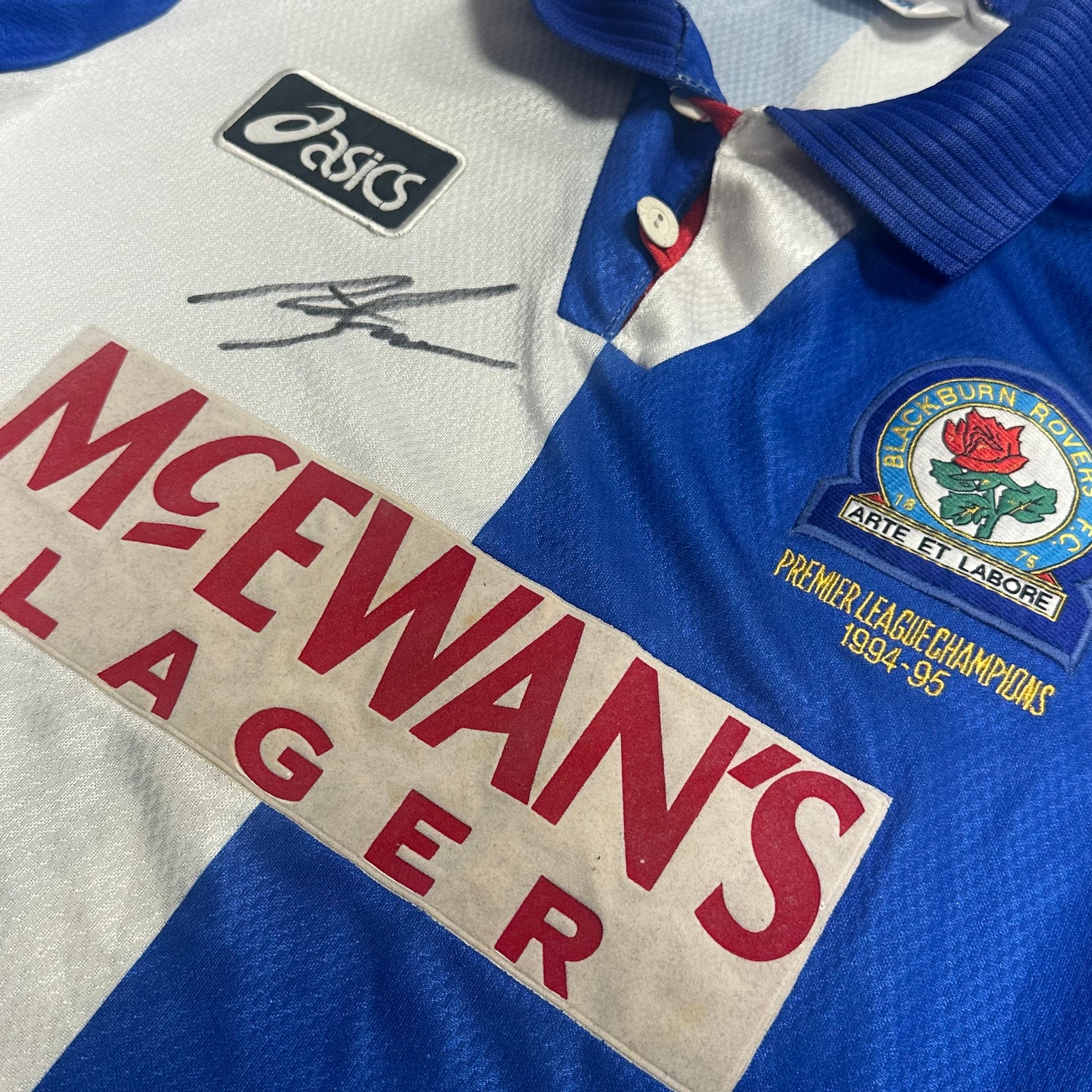 Alan Shearer Signed Blackburn Rovers Shirt | Vault Verified