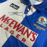 Alan Shearer Signed Blackburn Rovers Shirt 1994-95 PL Champions [Front]