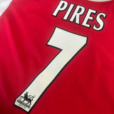 2002-04 Arsenal Home Shirt Pires 7 [Excellent] L