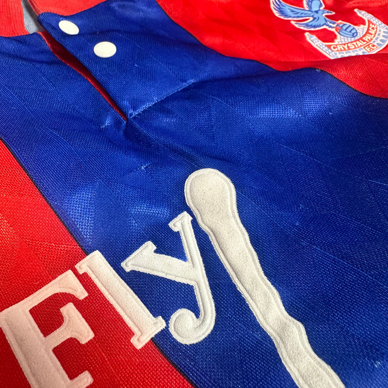 1990-91 Crystal Palace Home Shirt Fly Virgin [Excellent] S