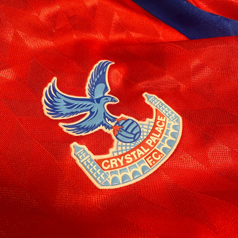 1990-91 Crystal Palace Home Shirt Fly Virgin [Excellent] S