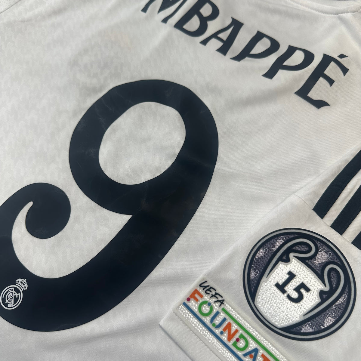 2024-25 Real Madrid Home Shirt Mbappe 9 [New] XL — Looking after your new Real Madrid Home shirt | The Vault