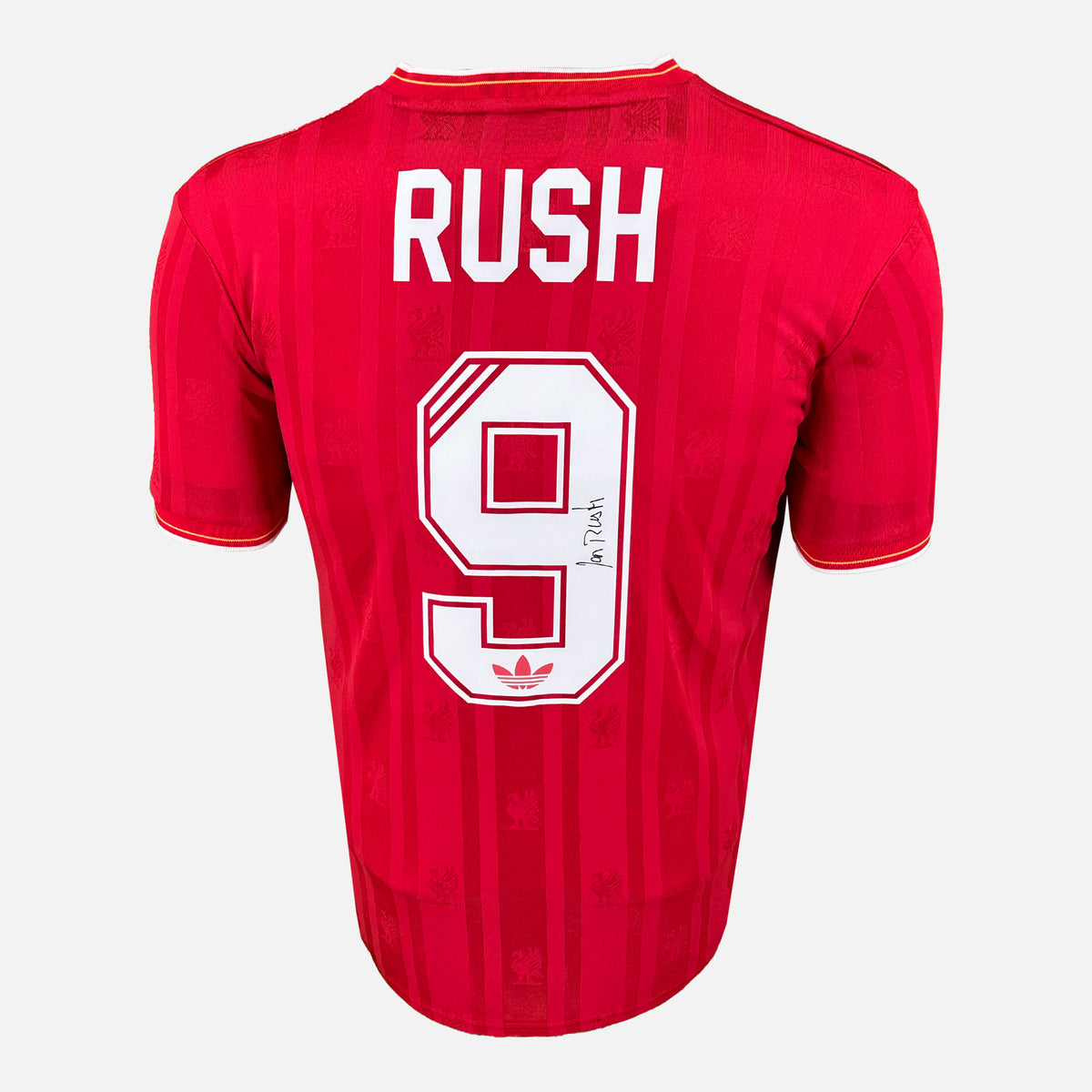 Ian Rush Signed Liverpool Shirt 1986 Home [9] — Liverpool signed shirt from the 1986 season | The Vault