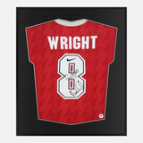 Framed Ian Wright Signed Shirt, Official Arsenal Nike Home [Lite]