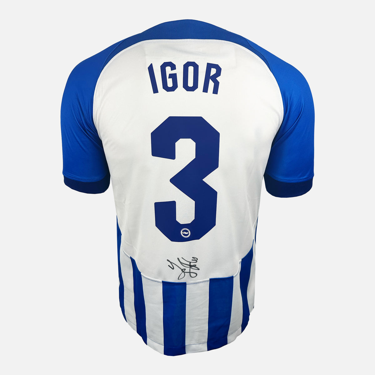 Igor Julio Signed Brighton & Hove Albion Shirt Home 2023-24 [3] — Brighton & Hove Albion signed shirt from the 2023 to 2024 season | The Vault
