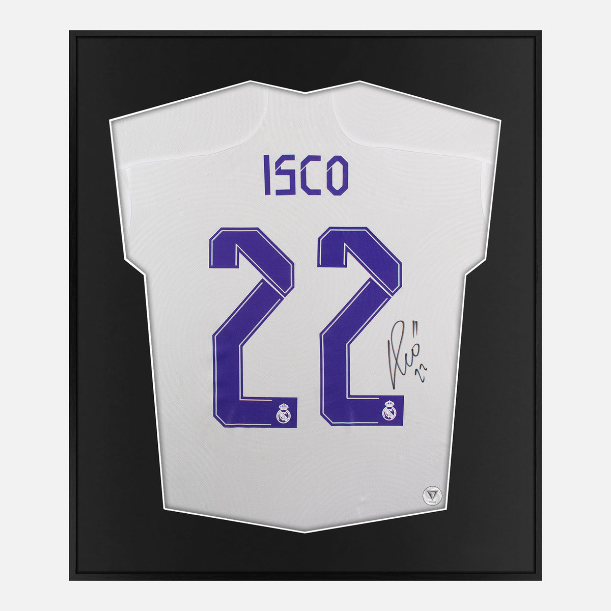 Framed Isco Signed Shirt, Real Madrid Champions League Winners [Lite] — Authentic signature with NFC and COA | The Vault