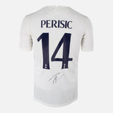 Framed Ivan Perisic Signed Tottenham Hotspur Shirt Home [Mini]