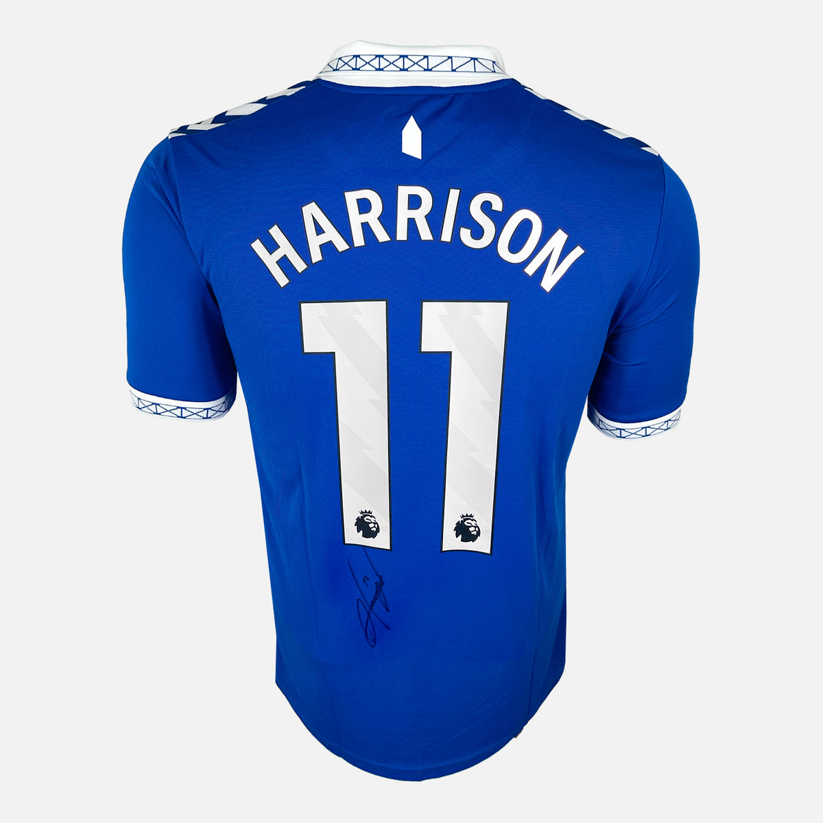 Jack Harrison Signed Everton Shirt 2023-24 Home [11] — Everton signed shirt from the 2023 to 2024 season | The Vault