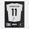 Framed Jack Harrison Signed Leeds United Shirt 2022-23 Home [Classic]