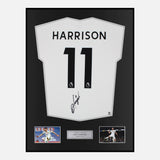 Framed Jack Harrison Signed Leeds United Shirt 2022-23 Home [Modern]