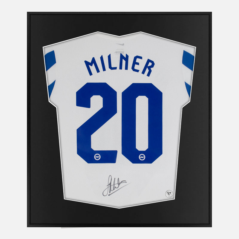 Framed Milner Signed Brighton & Hove Albion Shirt 20 [Lite]
