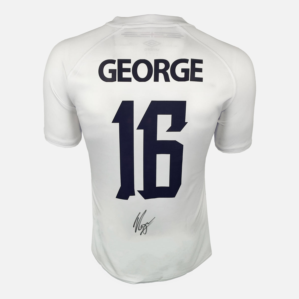 Jamie George Signed England Rugby Shirt 2023 World Cup Home [16] — England Rugby signed shirt from the 2023 season | The Vault