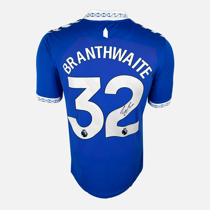 Framed Jarrad Branthwaite Signed Everton Shirt 2023 24 Home Modern framed-jarrad-branthwaite-signed-everton-shirt-2023-24-home-modern