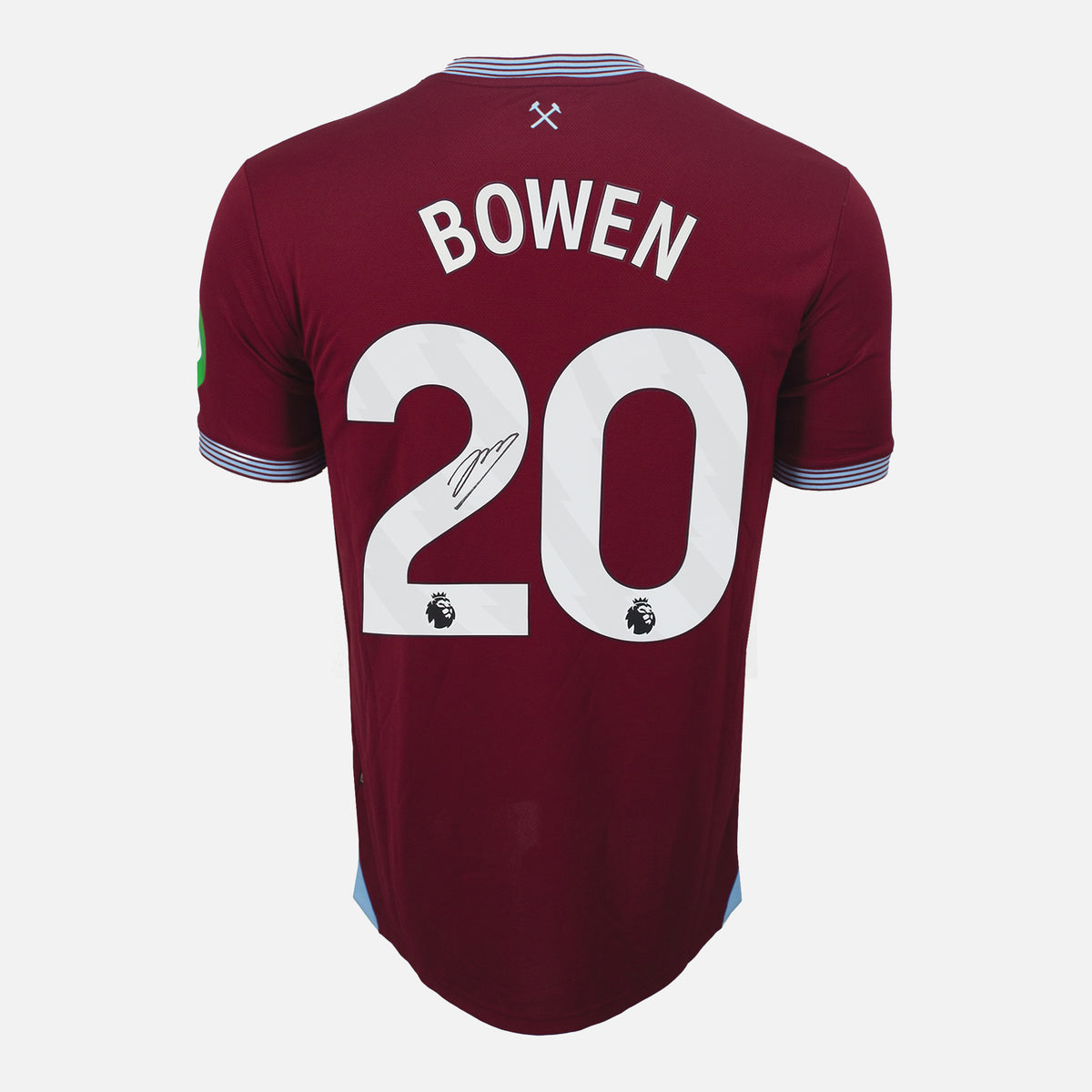 Jarrod Bowen Signed West Ham United Shirt 2025-26 Home [20] — Official West Ham United shirt signed by Jarrod Bowen | The Vault