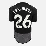 Framed Palhinha Signed Fulham Shirt,  Black Third away [Mini]