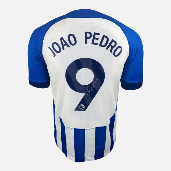 Joao Pedro Signed Brighton & Hove Albion Shirt Home [9]