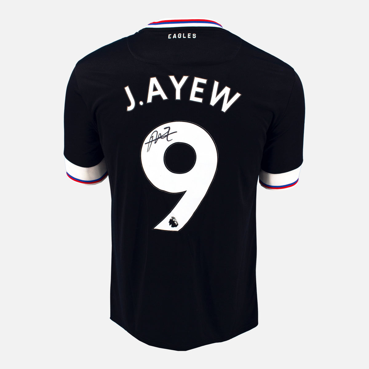 Jordan Ayew Signed Crystal Palace Shirt 2022-23 Third away [9] — Crystal Palace signed shirt from the 2022 to 2023 season | The Vault