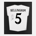 Framed Bellingham Signed Shirt, Rare Autograph, Real Madrid Home [Lite]