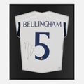 Framed Bellingham Signed Shirt, 2023-24 Real Madrid Home [Lite]