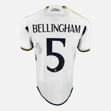 Framed Bellingham Signed Shirt, Real Madrid, Home, New [Mini]