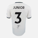 Framed Junior Firpo Signed Leeds United Shirt 2022-23 Home [Modern]