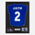 Framed James Justin Signed Leicester City Shirt [Classic]