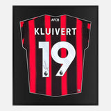 Framed Justin Kluivert Signed Shirt, AFC Bournemouth Home [Mini]