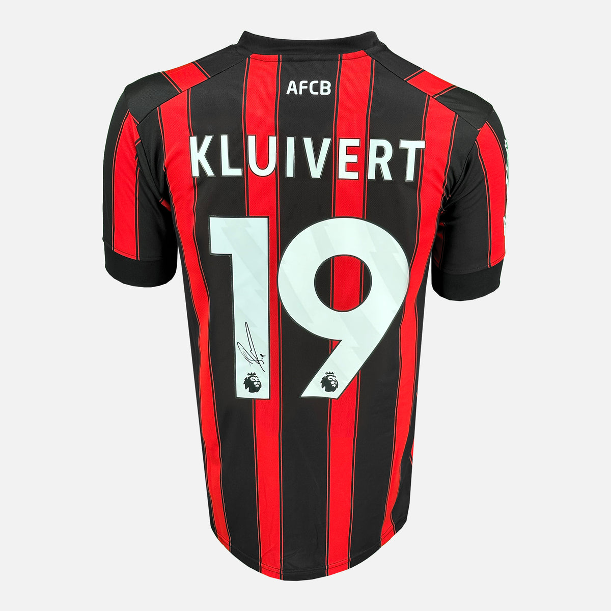 Justin Kluivert Signed Bournemouth Shirt 2023-24 Home [19] — Bournemouth signed shirt from the 2023 to 2024 season | The Vault