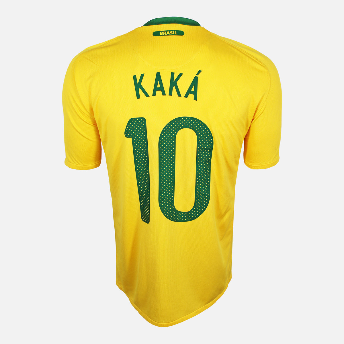 2010-11 Brazil Home Shirt Kaka 10 [Perfect] L — Verified official Brazil shirt, condition graded | The Vault
