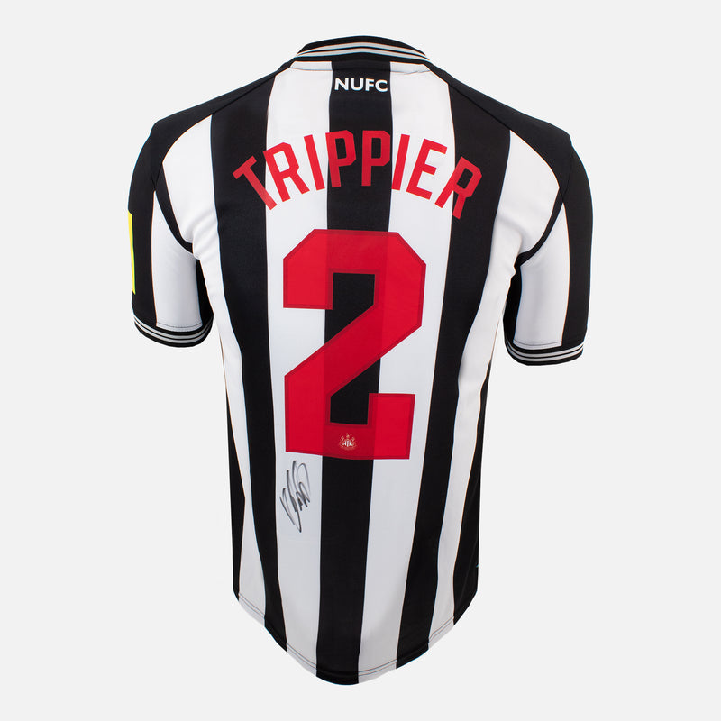 Framed Trippier Signed Newcastle United Shirt, Champions League [Mini]