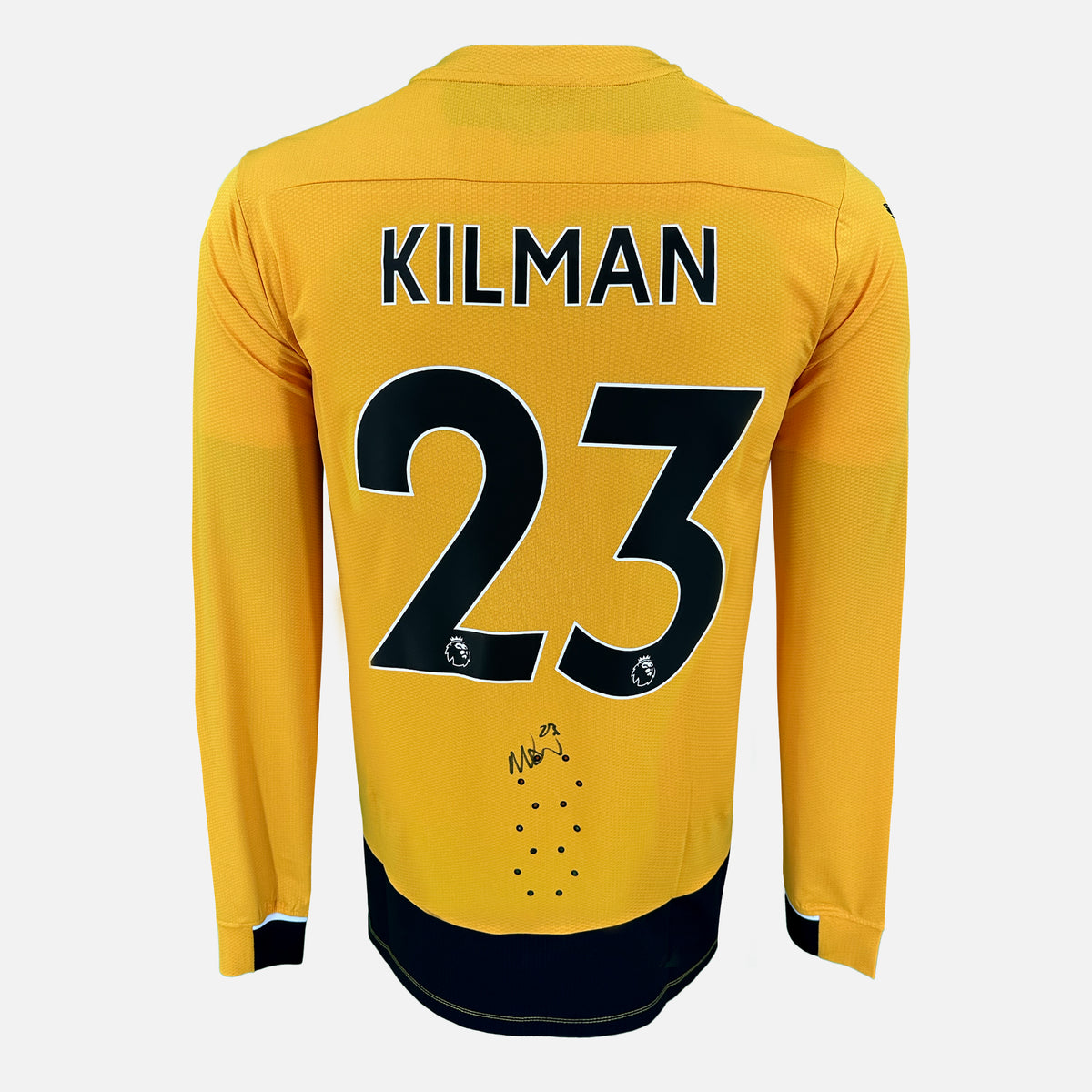 Max Kilman Signed Wolves Shirt 2022-23 Home [23] — Wolves signed shirt from the 2022 to 2023 season | The Vault
