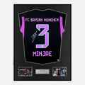 Framed Kim Min-jae Signed Bayern Munich Shirt Away 2023-24 [Classic]