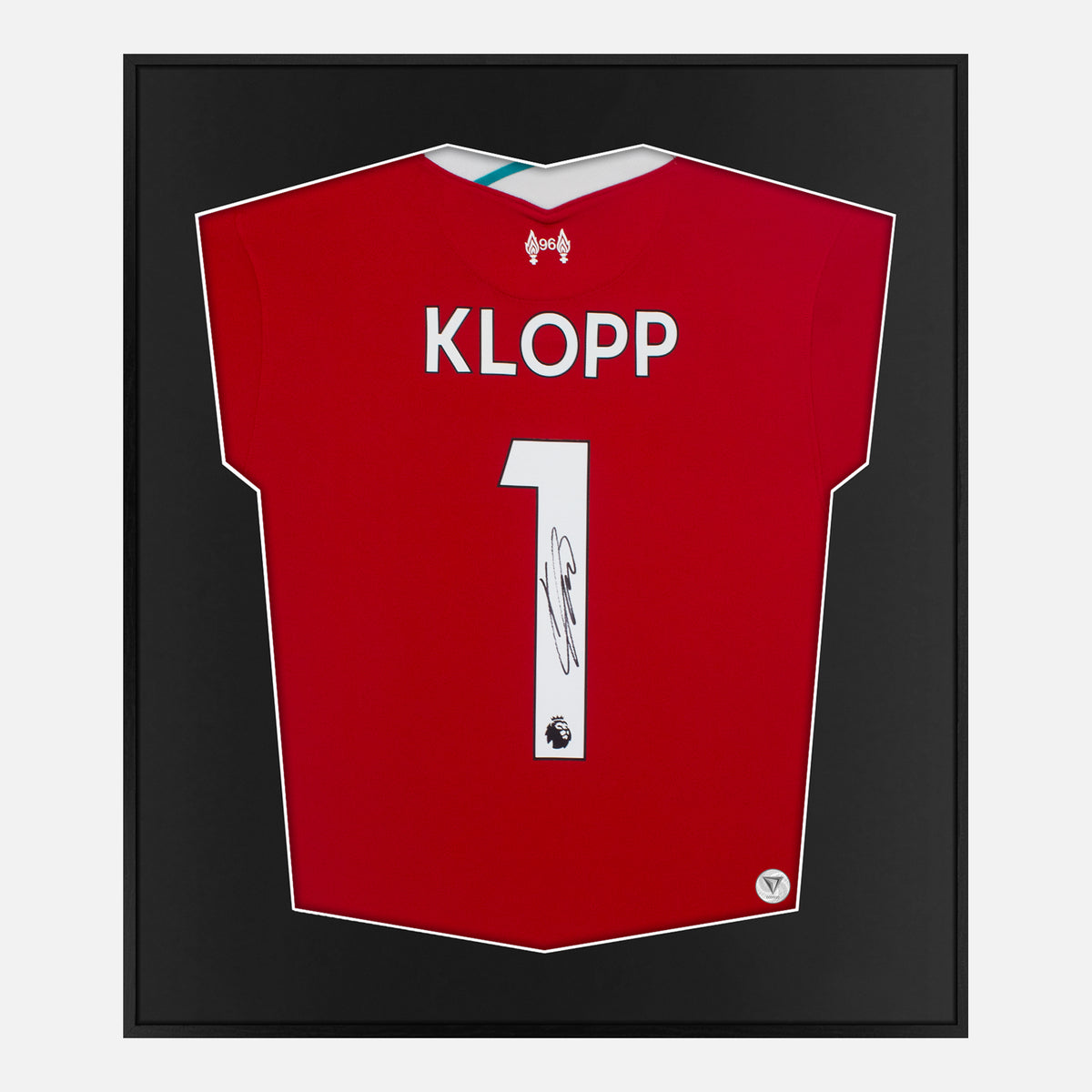 Framed Signed Klopp Liverpool Shirt, Red 2020-21 [Lite] — Authentic signature with NFC and COA | The Vault